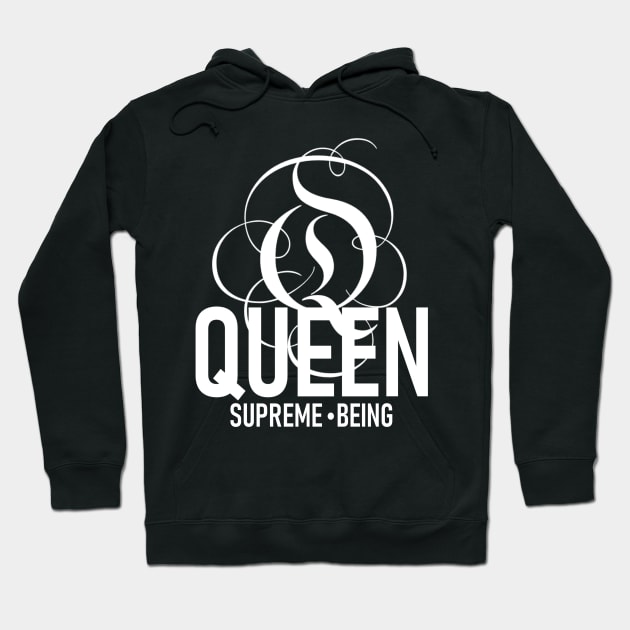 Queen Supreme Being (white) Hoodie by LIONSDENGROUPLLC777